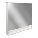 LED-Spiegelschrank 80 cm Weiß